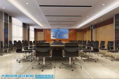 天津办公空间现代中式风格设计效果图与专业代办服务指南